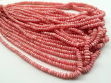 4.5-7.5mm Rhodochrosite Plain Rondelle Beads, Natural Rhodochrosite Beads