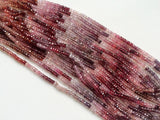 3.5mm Multi Spinel Faceted Rondelle Beads, 13 Inch Natural Spinel Beads, Multi