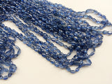 6-7mm Kyanite Faceted Oval Bead, Natural Blue Kyanite Oval Bead, Kyanite Faceted