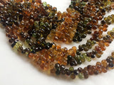 4x6-5x7 mm Petro Tourmaline Faceted Teardrops, Green And Yellow Tourmaline Bead