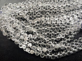 7.5 mm Crystal Quartz Faceted Onion Beads, Quartz Crystal Onion Briolettes