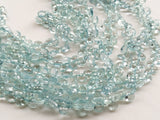 5 mm Blue Aquamarine Faceted Heart Briolettes, Aquamarine Heart Bead For Jewelry