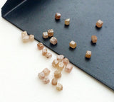 2.5-3mm Pink Peach Rough Diamond Cube For Jewelry, Diamond Box (1Ct To 2Ct)