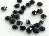 1.5mm Black Brilliant Solitaire  Cut Diamond For Jewelry (0.25ct To 1ct Options)