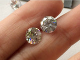 9.5mm Cubic Zirconia, Loose Round Zircon, Faceted Zirconia, Sparkling Clear