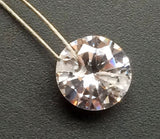 9mm Cubic Zirconia, Drilled Loose Round Zircon, Faceted Clear CZ Diamonds