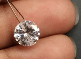 7mm Cubic Zirconia, Drilled Loose Round Zircon, Faceted Zirconia Sparkling Clear