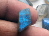 9-18mm Labradorite Fancy Gemstones, Faceted Blue Fire Gems, Loose 5 Pcs