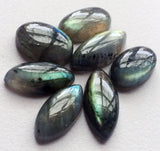 19-25mm Labradorite Plain Cabochons, Labradorite Flat Back Cabochons