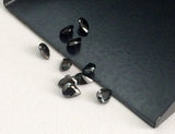 2x3mm Black Cubic Zirconia, Loose Pear Cut Zircon, Faceted Zirconia, CZ Diamonds