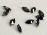 4x8mm Black Cubic Zirconia, Loose Marquise Zircon, Faceted Zirconia, Cz Diamonds