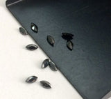 4x8mm Black Cubic Zirconia, Loose Marquise Zircon, Faceted Zirconia, Cz Diamonds