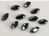 2x4mm Black Cubic Zirconia, Loose Marquise Zircon, Faceted Zirconia, Cz Diamonds