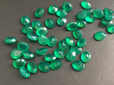 7x9mm Green Onyx Oval Cut Stone, Green Onyx Faceted Gem, Onyx Oval Cut Stones