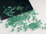 2.5-3.5mm Emerald Stones, Natural Loose Emerald Faceted Round Gemstone Lot