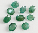 7x9mm Emerald Stone, Natural Loose Emerald Faceted Oval Cut Gemstone