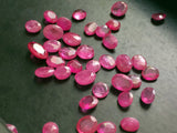 2x3mm - 4x6mm Ruby Faceted Oval Cut Stone, Loose Ruby Gemstones, Ruby Oval Cut