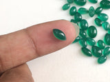 4x5mm-6x8mm Green Onyx Mix Shape Gemstone Lot, Green Onyx Plain Oval Pear Stone