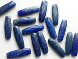 28x8mm Lapis Lazuli, Lapis Lazuli Faceted Both Side Fancy Rectangle Stones, 2 Pcs Loose Lapis Lazuli For Jewelry