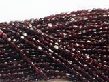 6-8mm Garnet Oval Beads, Natural Garnet Oval Beads, Garnet For Jewelry, 13 Inch
