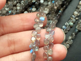 5.5 mm Labradorite Plain Heart Beads, Labradorite Heart Beads, Blue Fire Stone