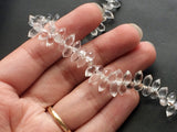 4x8 mm Crystal Quartz Faceted Puff Marquise Beads, Crystal Quartz Faceted Beads