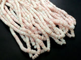 6mm Pink Opal Spacer Beads, Pink Opal Plain Tyre Beads, Spacer Beads, Pink Opal