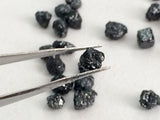 3.5-5mm Black Raw Diamond Conflict Free For Jewelry (1Ct To 100Ct Options)