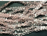 5 mm Rose Quartz Plain Heart Beads, Rose Quartz Plain Hearts For Jewelry, Rose