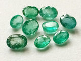5x7mm-6x8mm Emerald Oval Cut Stones, 1 Pc Green Emerald Gems, Natural Loose