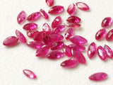 2x3mm - 3x5mm Ruby Marquise Cut Stones, Natural Loose Faceted Ruby Marquise
