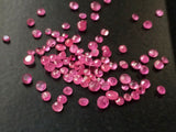 1.5 to 3mm Ruby Round Cut Stones, Natural Loose Ruby Gems, Tiny Faceted Ruby Round Cut Stone, Ruby For Jewelry (1Ct To 10Ct Options)