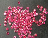 1-2mm Ruby Round Cut Stones, Natural  For Jewelry (1Ct To 10Cts) - PGPA163A