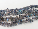 5x8 mm-8x12 mm Labradorite Faceted Pear Beads, Natural Labradorite, Beautiful