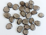 12-18mm Smoky Quartz Cabochons, Smoky Quartz Rose Cut Flat Back Cabs