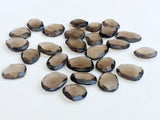 12-18mm Smoky Quartz Cabochons, Smoky Quartz Rose Cut Flat Back Cabs