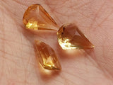 12-13mm Citrine Fancy Shape Cut Stone, 3 Pieces, 8 CTW Citrine For Ring - KSN102