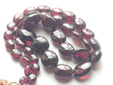 5x6 mm-11x14 mm Garnet Plain Oval Beads, Natural Garnet Plain Smooth Oval Tumble