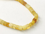 4.5-5mm Yellow Opal Box Beads, Yellow Opal Plain Cube Beads, Yellow Opal Cubes