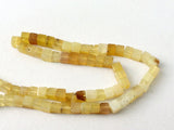 4.5-5mm Yellow Opal Box Beads, Yellow Opal Plain Cube Beads, Yellow Opal Cubes