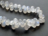 8x10 mm Rainbow Moonstone Faceted Tear Drop Beads, Rainbow Moonstone Drop