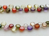 4 mm, Zirconia Beads, Multi Color Zirconia Plain Heart Beads, Zircon Hearts