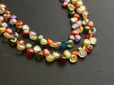 4 mm, Zirconia Beads, Multi Color Zirconia Plain Heart Beads, Zircon Hearts