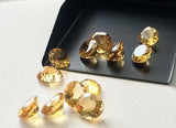 6x8mm Citrine Oval Cut Stone, Oval Faceted Calibrated Citrine, Orange Cut Stones