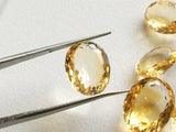 9x11mm - 13x16mm Citrine Cut Stone, Citrine Oval Faceted Cut Stone