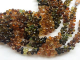 4x6-5x7 mm Petro Tourmaline Faceted Teardrops, Green And Yellow Tourmaline Bead