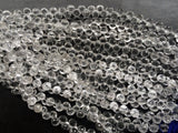 7.5 mm Crystal Quartz Faceted Onion Beads, Quartz Crystal Onion Briolettes