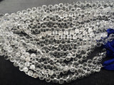 7.5 mm Crystal Quartz Faceted Onion Beads, Quartz Crystal Onion Briolettes