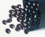 8x10mm Mozambique Garnet Oval Cabochons, Garnet Buff Polish Gems, Loose Garnet