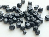 3.5-4mm Black Perfect Cube Rough Diamond Undrilled Diamond Cubes (1Pc To 5Pcs)